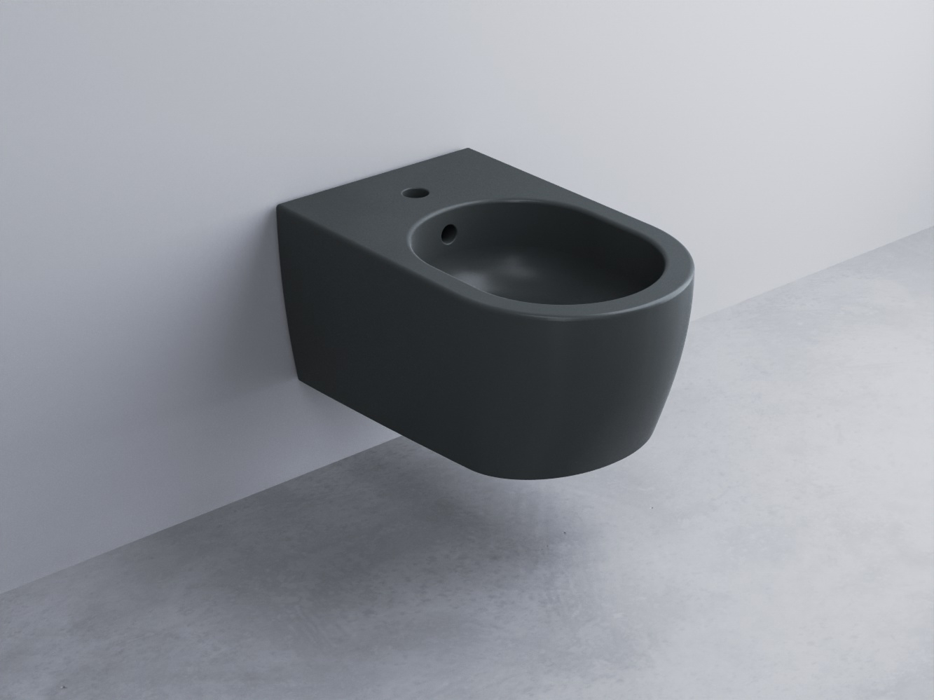 SMBSNW-BA Биде подвесное с одним отверстием под смеситель, в комплекте с крепежами 53 cielo Smile Ceramica Cielo