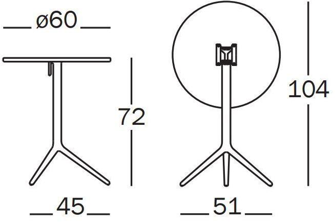 Magis Стол складной круглый sun-id-1491352 - Вид №4