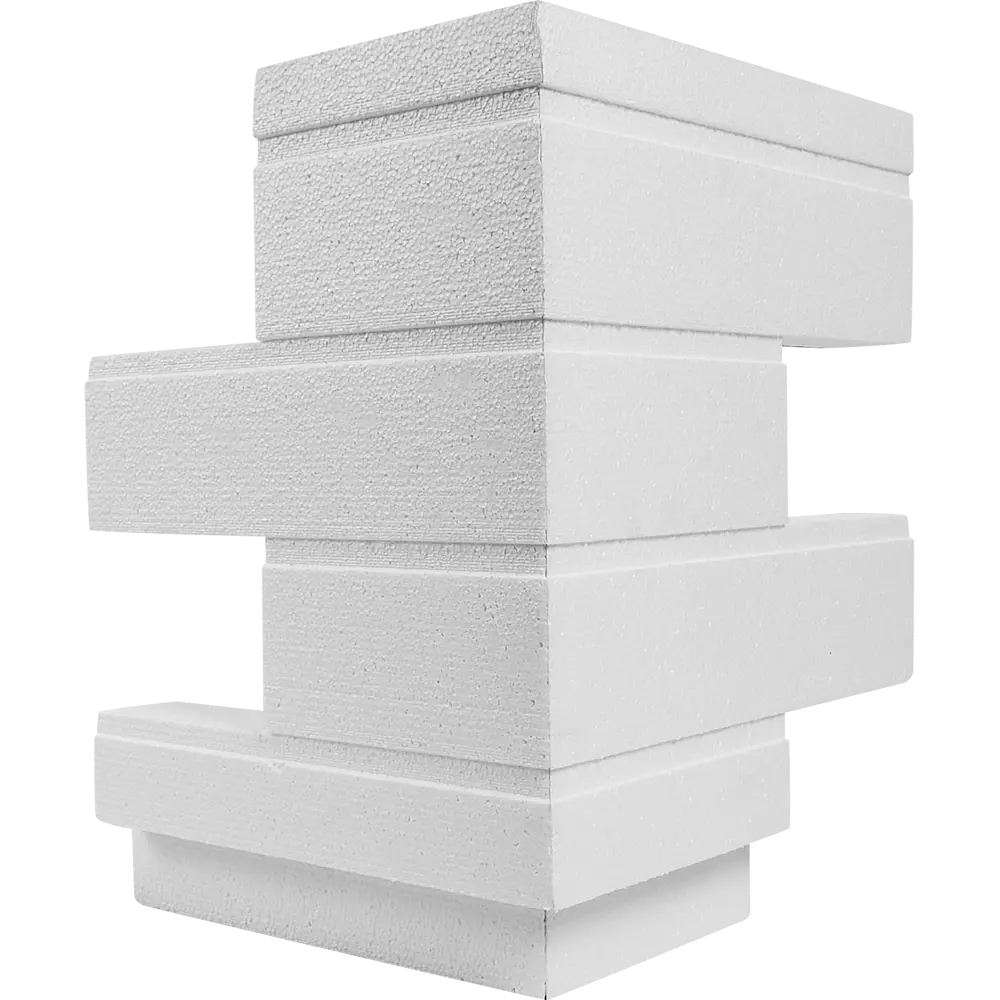 Термопанель внутренний угол Мосстрой-31 Brick Stone бежевый 31x31x41x5 см STLM-2041797 - Вид №4