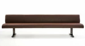 more Кожаная скамейка со спинкой Mount