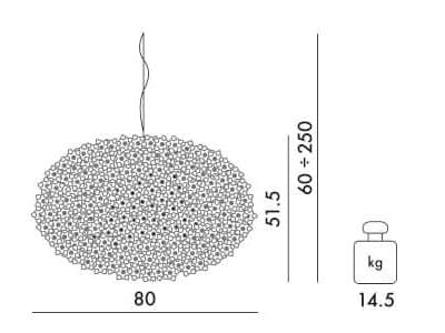 Светодиодный подвесной светильник из инженерного пластика Kartell BLOOM ARCH-00153170 - Вид №25