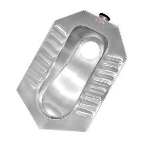 MF-415 Унитаз напольный "Чаша Генуя" из нержавеющей стали Public Steel