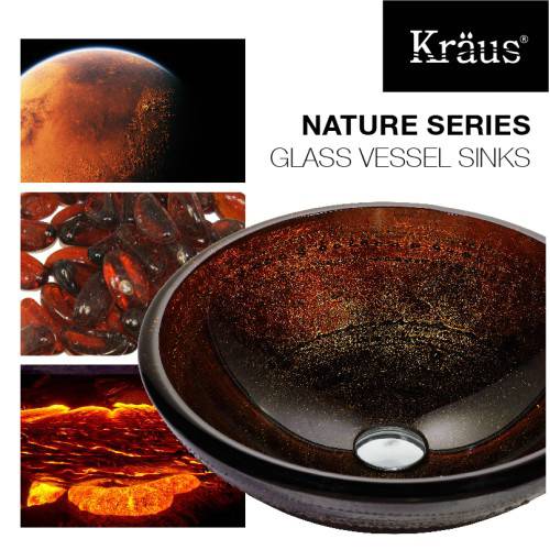 GV694-19mm-KEF15000 Накладная раковина на столешницу  прямоугольная Krausru  - Вид №10