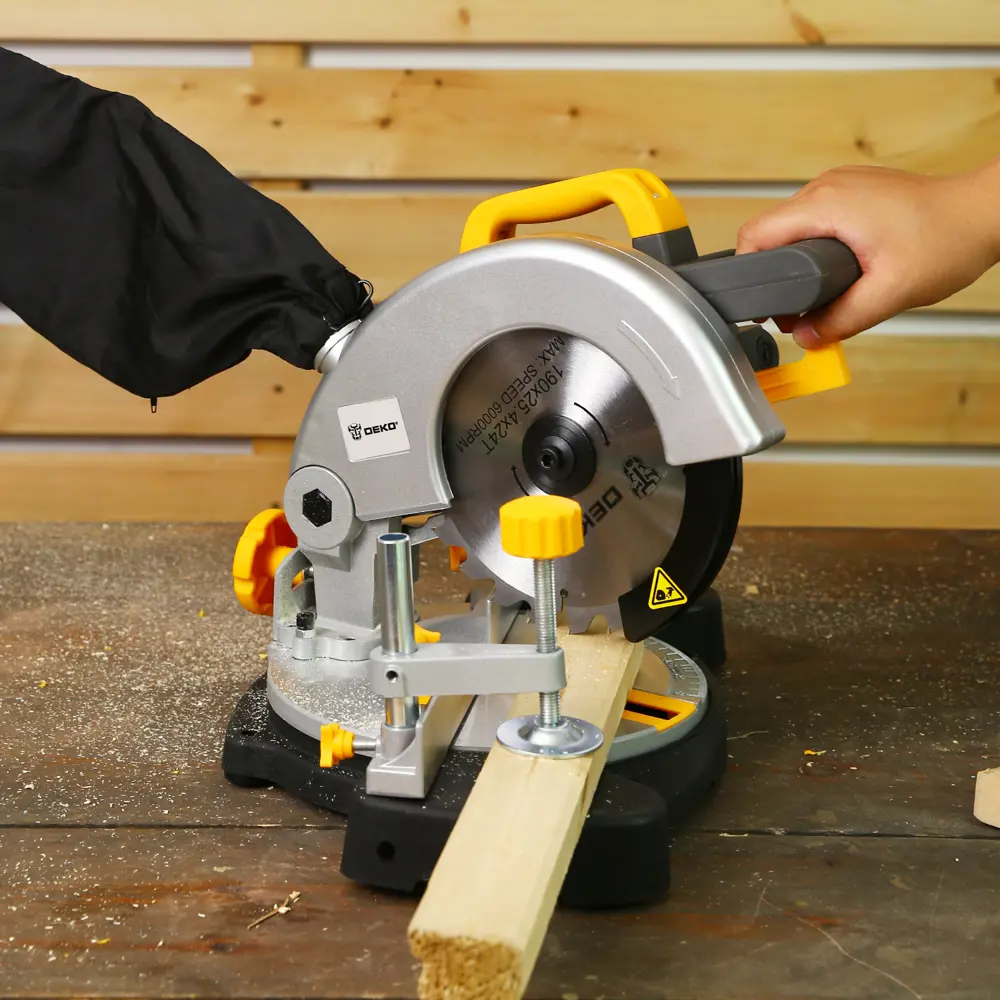 Пила торцовочная Deko DKM S1200-190, 1200 Вт, 190 мм STLM-2007498 - Вид №6