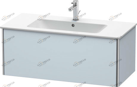 XS407309797 XSquare Тумбочка подвесная Светло-голубой шелковисто-матовый лак Duravit