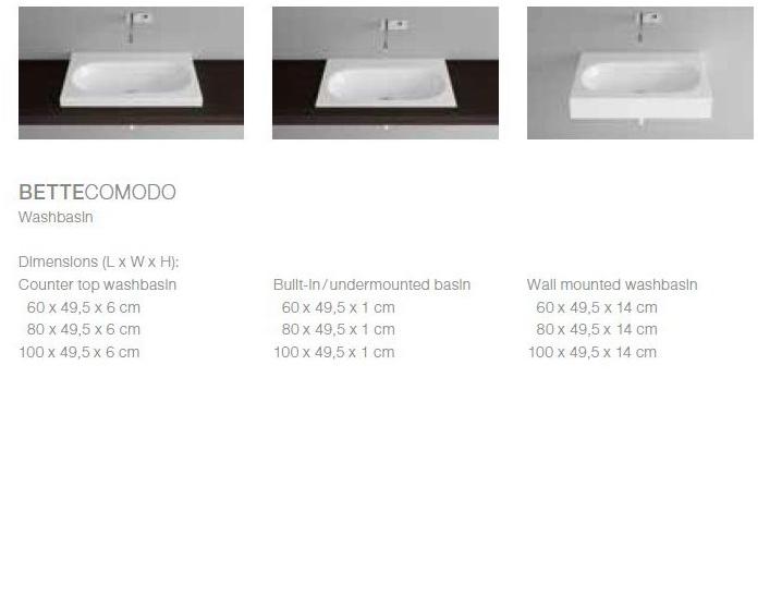 Накладная раковина на столешницу  овальная Bette Bettecomodo sun-id-1383585 - Вид №7