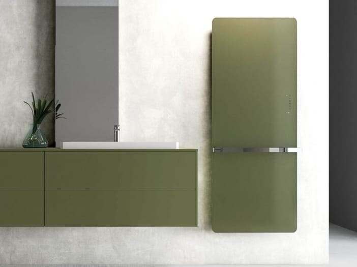 Настенный стеклянный панельный полотенцесушитель DISENIA Helios ARCH-00002354