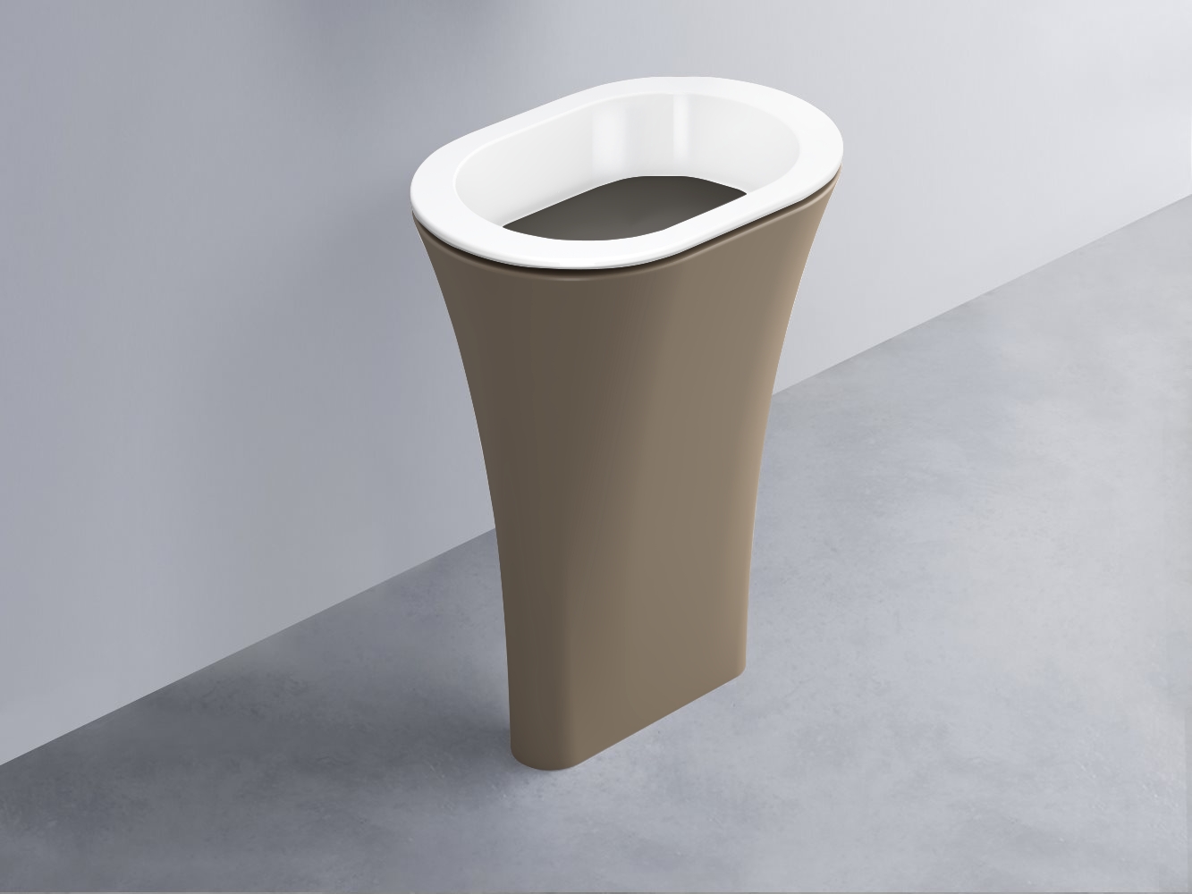 AMLA65-BL+AMPILO-FN+AMCOLO-AN Раковина Amedeo Ovale отдельностоящая cielo Enjoy + Amedeo Ceramica Cielo