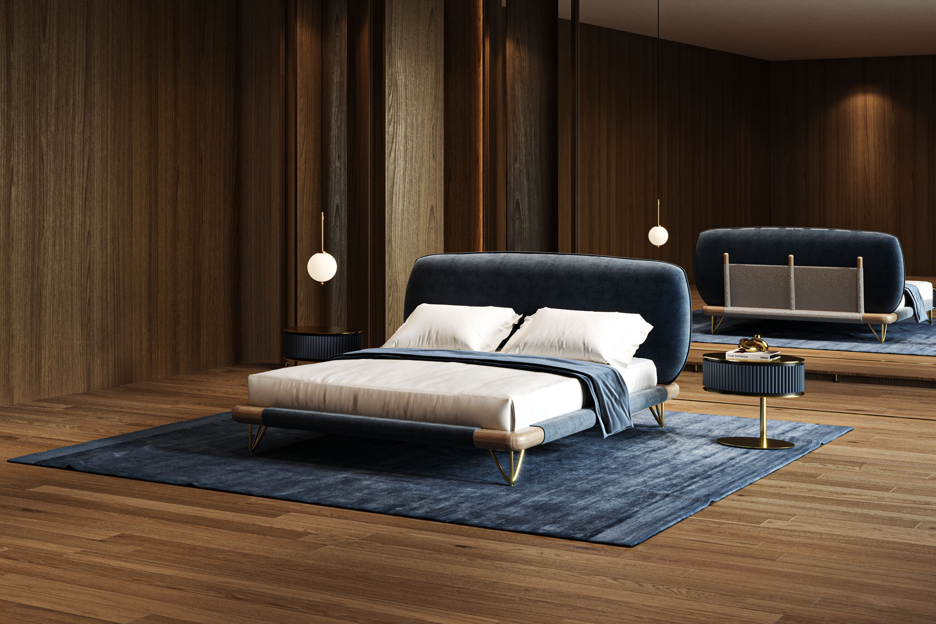 Двуспальная кровать с мягкой тканью CASA +39 ENCORE Italia ARCH-00123334 - Вид №3