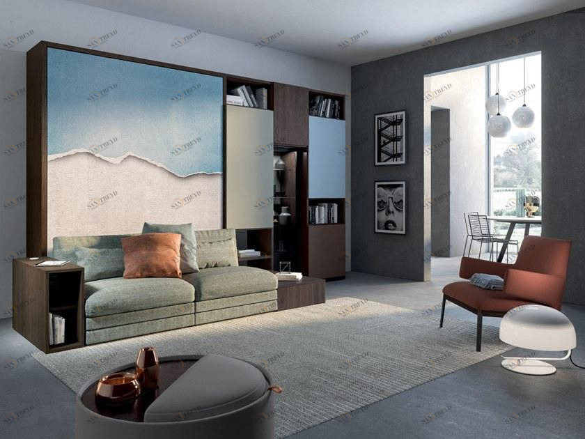 TUMIDEI Оборудованная стенка с раскладной кроватью On-off sun-id-1353153