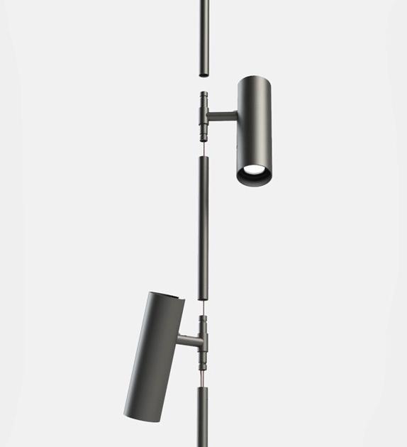 Lucifero's Регулируемый светодиодный уличный торшер Iferrosi --- - Вид №2