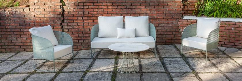 iSimar Садовый диван из ткани и стали Arena 8107 - Вид №1