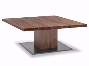 Журнальный столик из массива дерева с железной основой