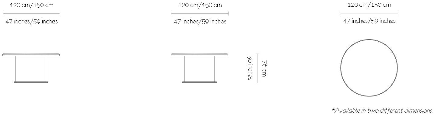 MORADA Круглый обеденный стол из каррарского мрамора Caliz Caliz royal dt - Вид №2