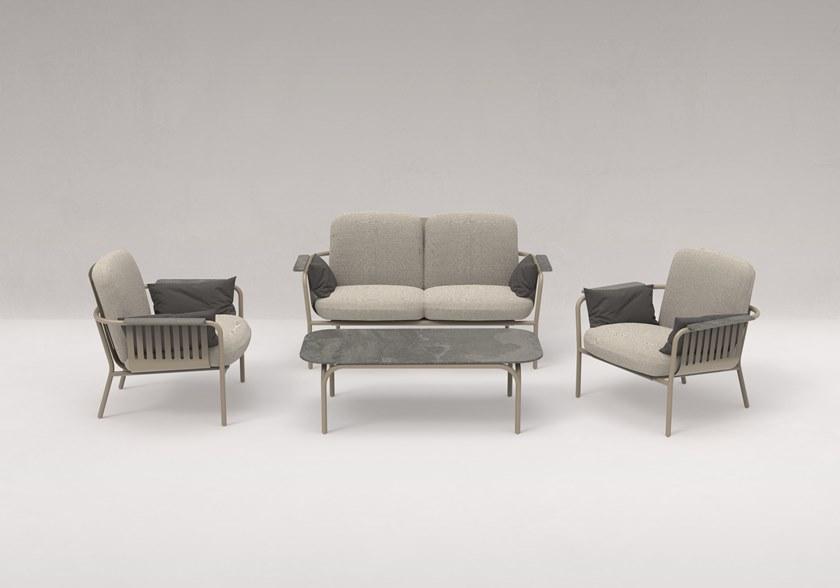 GANDIABLASCO Садовое кресло из термо-лакированного алюминия с подлокотниками Capa sun-id-1447928 - Вид №6