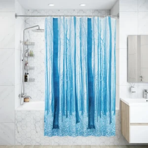 Штора для ванны Bacchetta Forest с кольцами 180x200 см полиэстер , цвет мультиколор 84621381 STLM-2160515