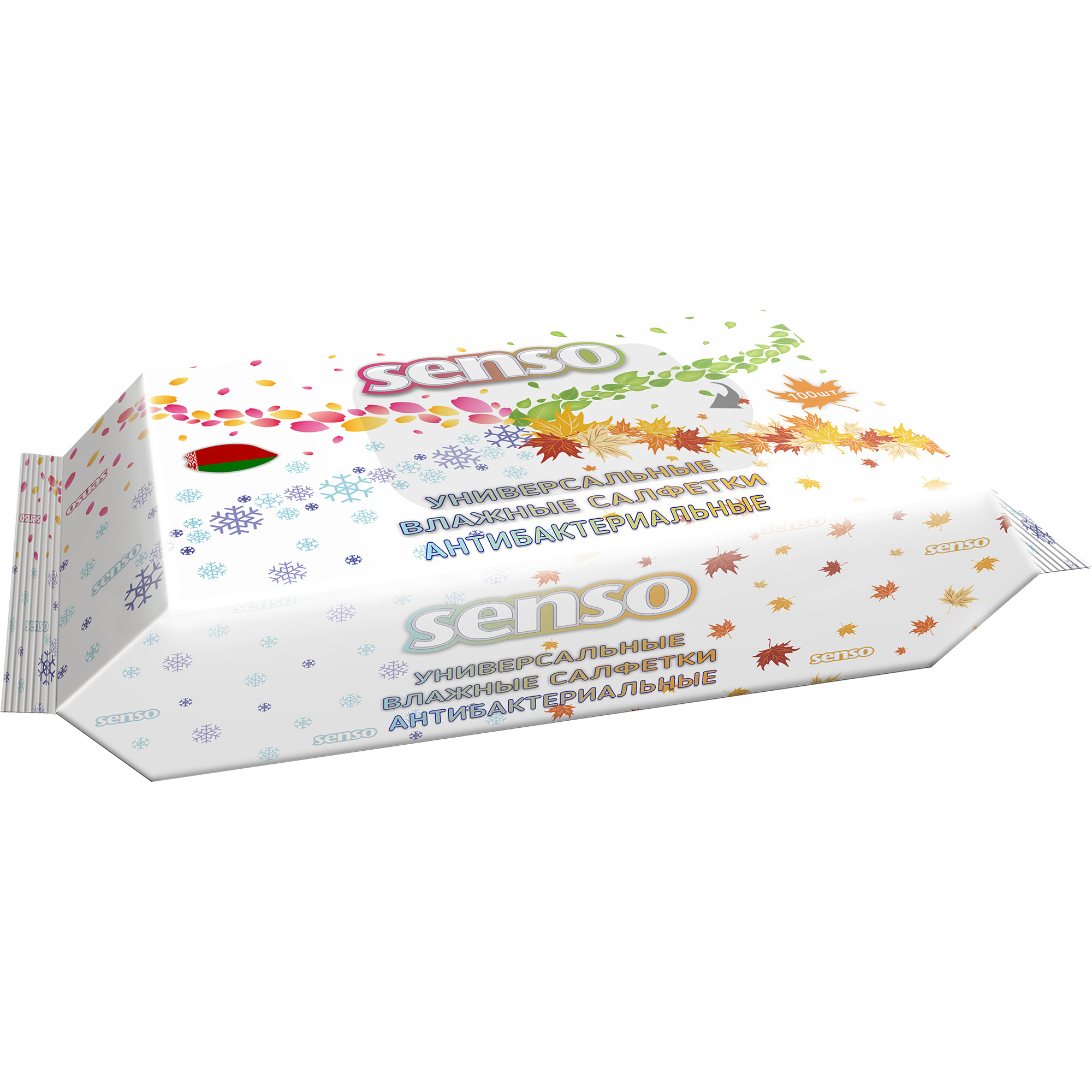 82628978 Салфетки влажные универсальные антибактериальные «Senso» 100 шт Santreyd 