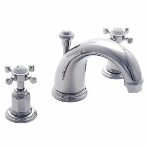 Traditional bathrooms Смеситель для умывальника CROSSHEAD на 3 отверстия Pr3701/ag