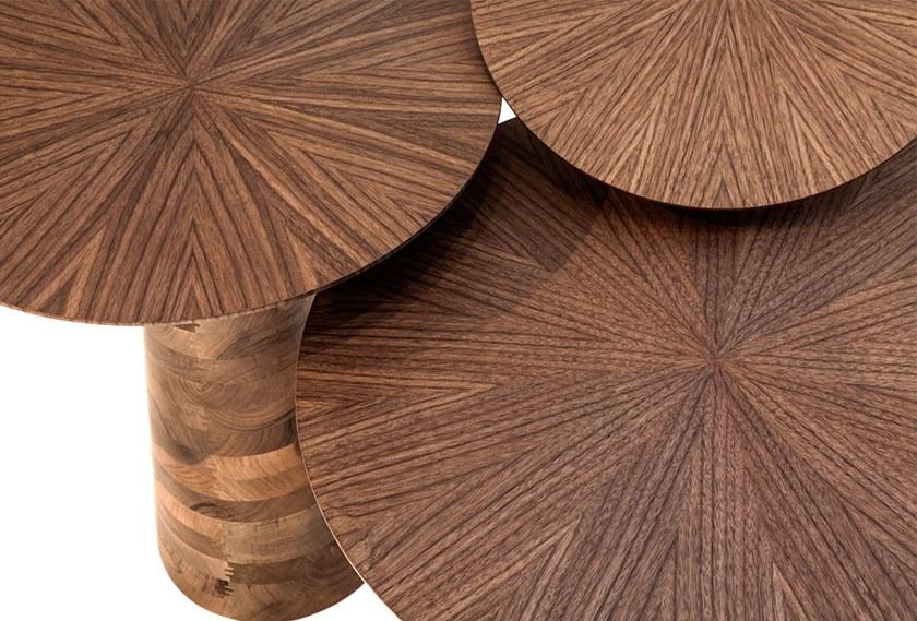 Mobi Высокий круглый деревянный журнальный столик sun-id-1485458 - Вид №2