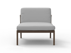 Одиночный модуль для садового дивана в iroko