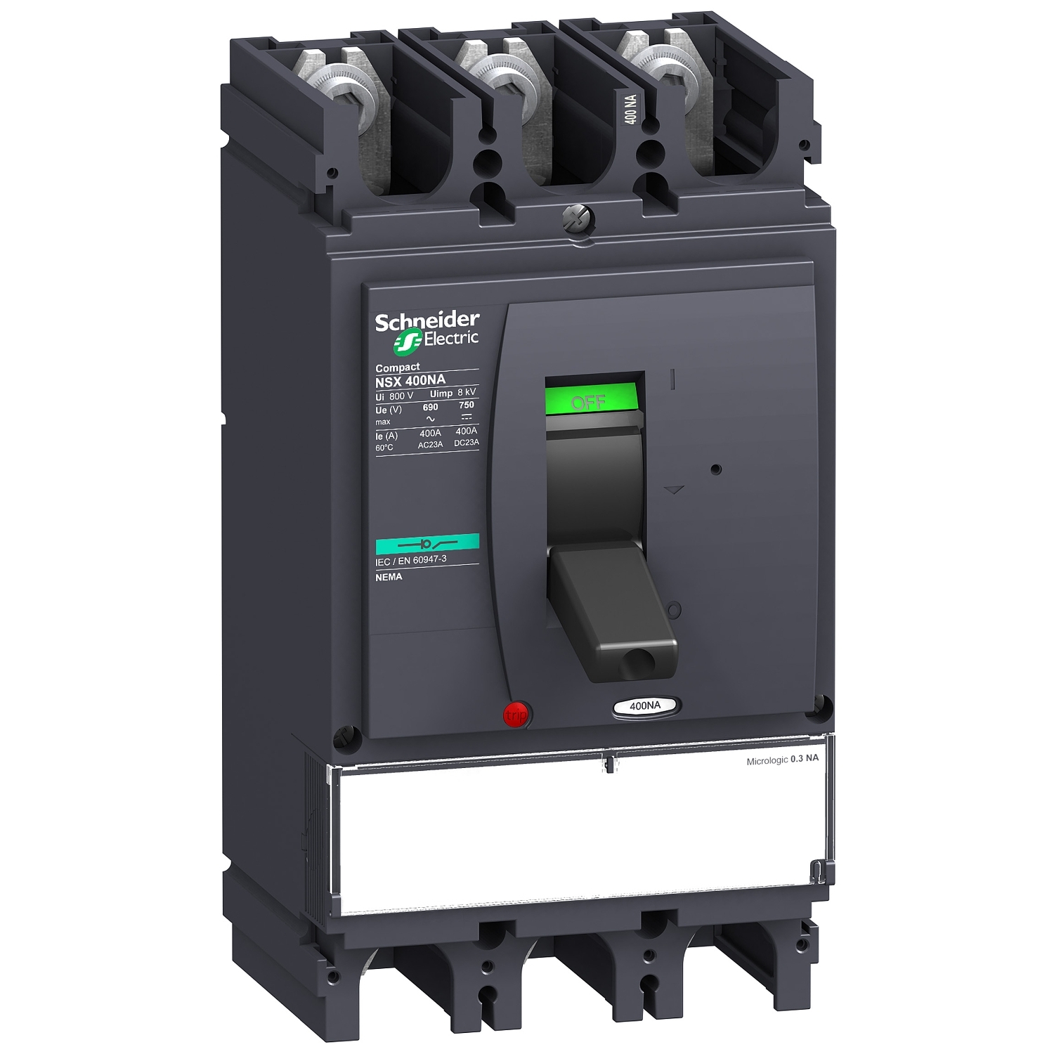 LV432756 Выключатель-разъединитель NSX 400, 3P, 400А Schneider Electric Compact