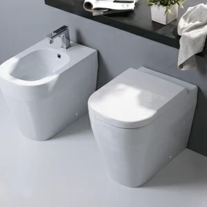 03TE Приставной унитаз напольный Белый Olympia Ceramica TUTTO EVO Италия