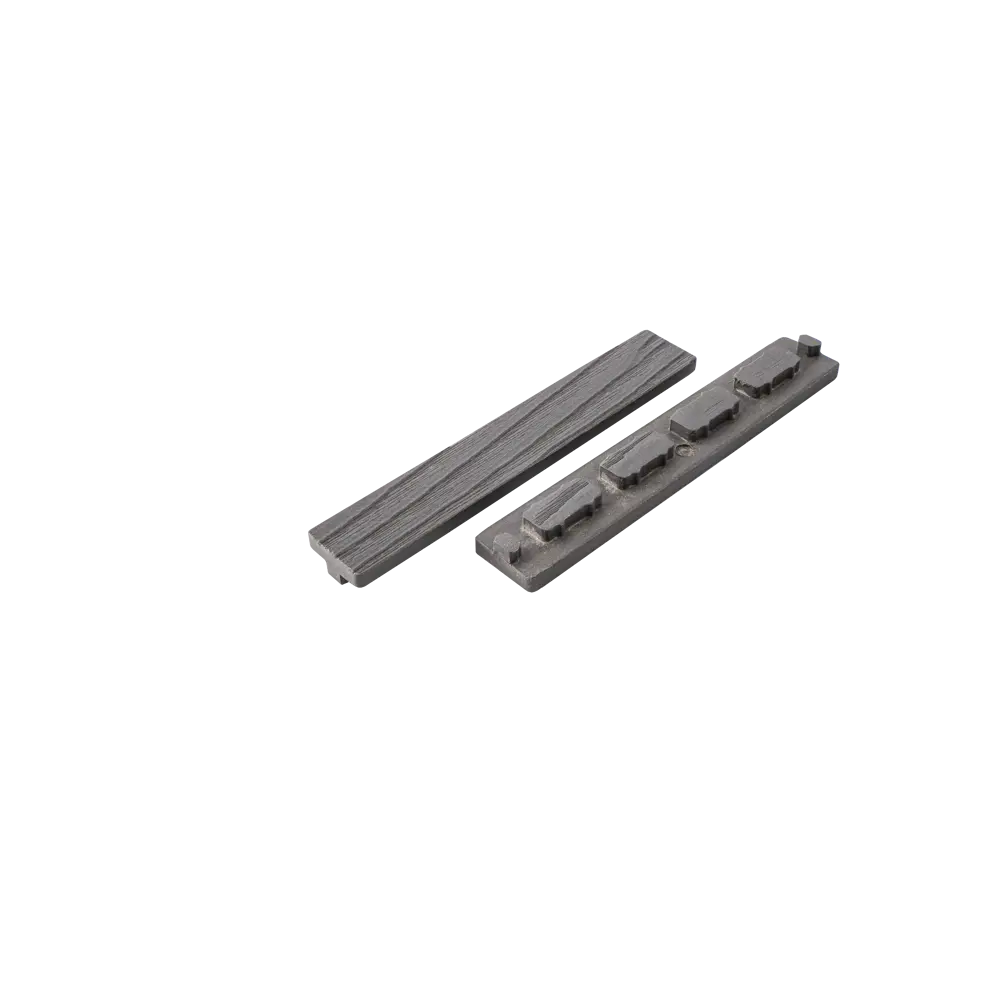 87038322 Заглушка для террасной доски T-Decks 150x25 мм ДПК цвет серый STLM-1015112 