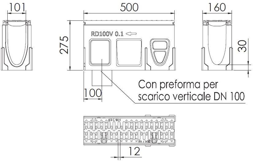 ACO PASSAVANT Контрольный элемент в полимербетоне Aco drain® monoblock rd 10778 / 10775 - Вид №1