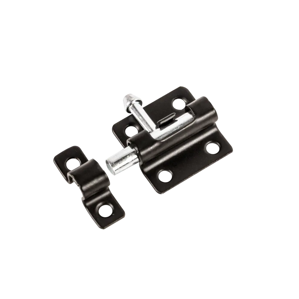 Шпингалет Ajax ЗТ-4 сталь цвет черный STLM-2034138 - Вид №1