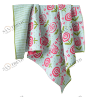 Плед SPRING MEADOW APERO ЦВЕТЫ 010308 Зеленый 