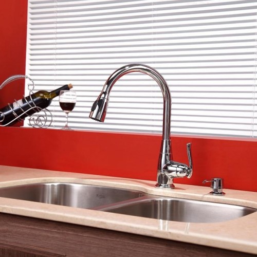 KBU24-KPF2230ORB-KSD30ORB Накладная раковина на столешницу  прямоугольная Krausru  - Вид №14