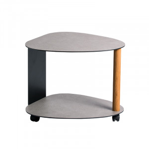 981015 Hippo anthracite-grey журнальный столик двухъярусный 62х73х45см;LIND DNA