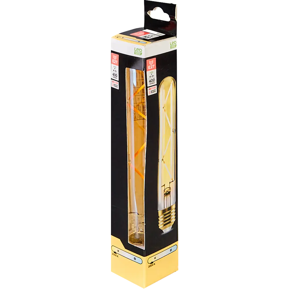 Лампочка филаментная E27 4 Вт теплый белый свет 400 лм Santreyd STLM-2153767 - Вид №4