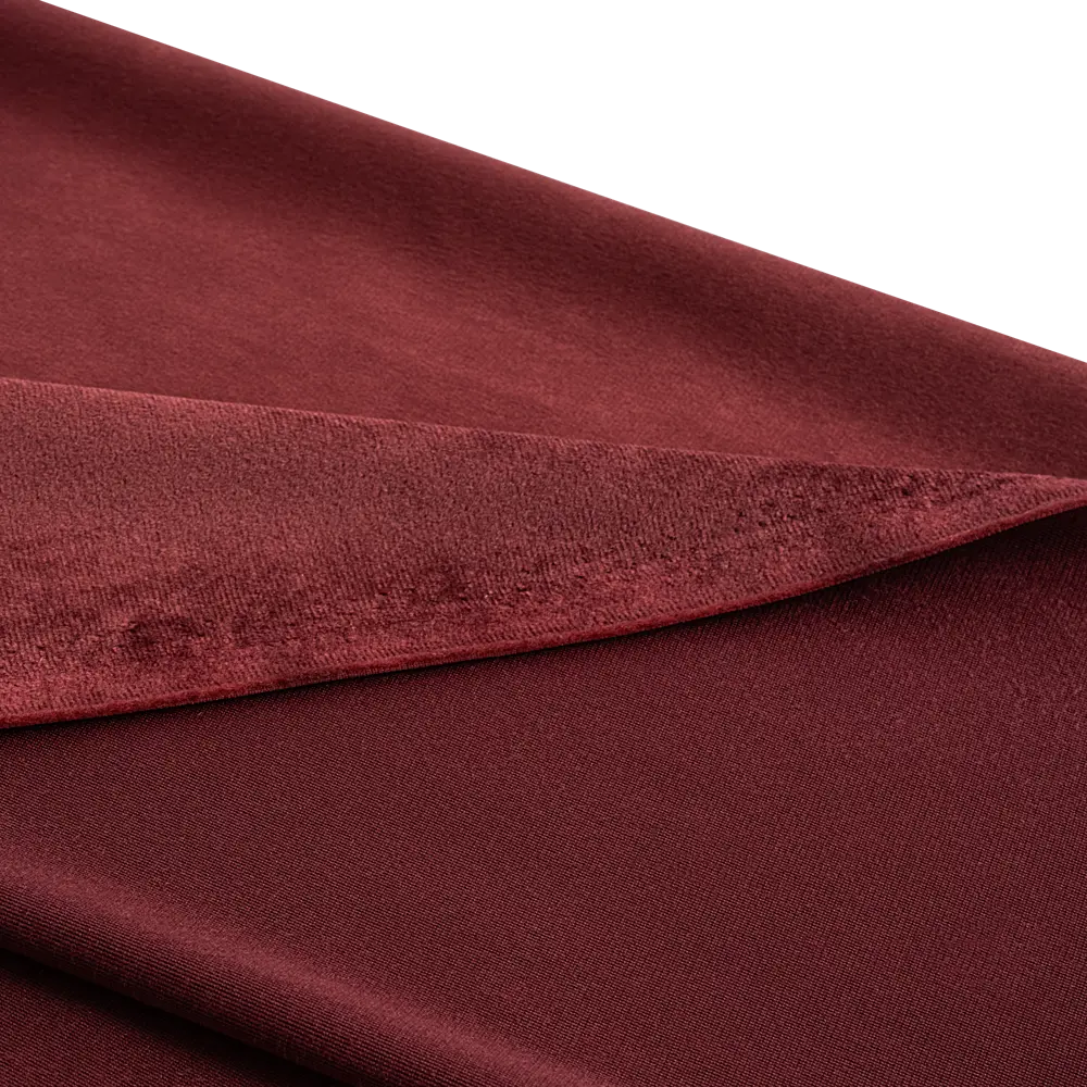 Ткань на отрез бархат Валлуар 1 м/п 300 см цвет бордовый 89402621 STLM-2110636 Santreyd  - Вид №1