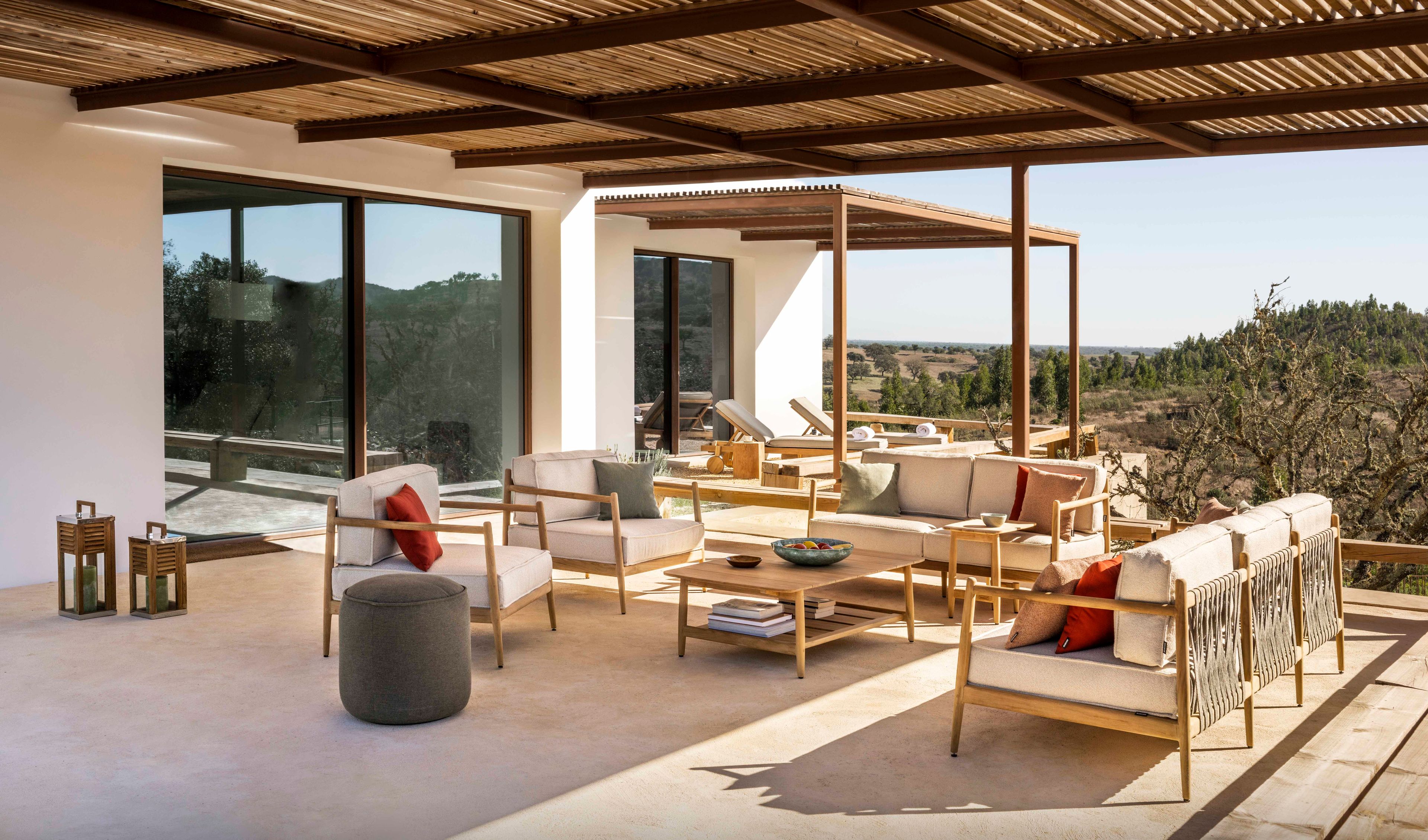 2-местный тканевый садовый диван Jardinico Noa ARCH-00058232 - Вид №2