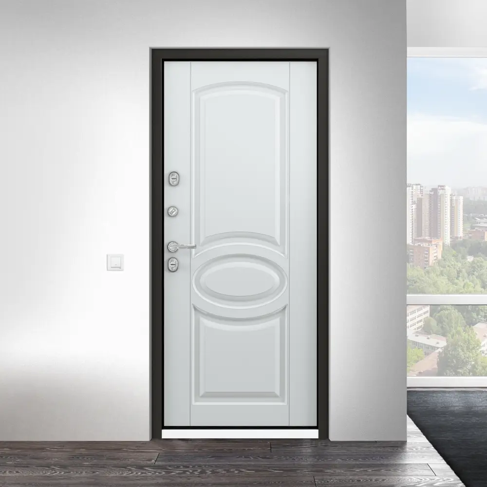 Дверь металлическая Термо С-2, 950 мм, левая, цвет белый TOREX STLM-2061123 - Вид №11