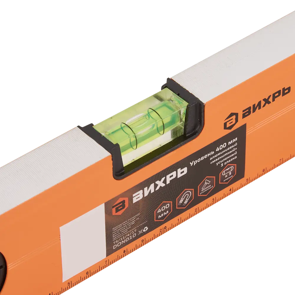 Вихрь - Пузырьковый уровень ударопрочный магнитный 400 мм 84596444 STLM-0052567 - Вид №2