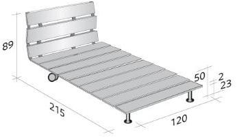 Flou Односпальная деревянная кровать Tadao sun-id-1396962 - Вид №3