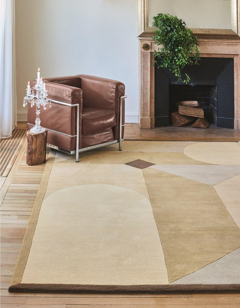 Toulemonde Bochart Прямоугольный шерстяной коврик с геометрическими мотивами Access sun-id-1441570 - Вид №1