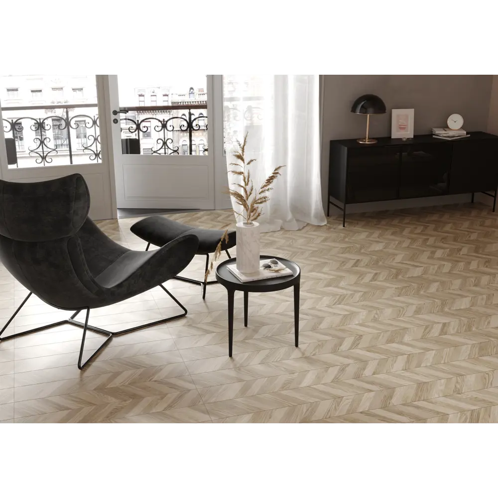 Керамогранит Golden Tile Wood Chevron left 15x90 см 1.08 м² цвет бежевый 82731859 STLM-2105279 WoodChevron - Вид №5