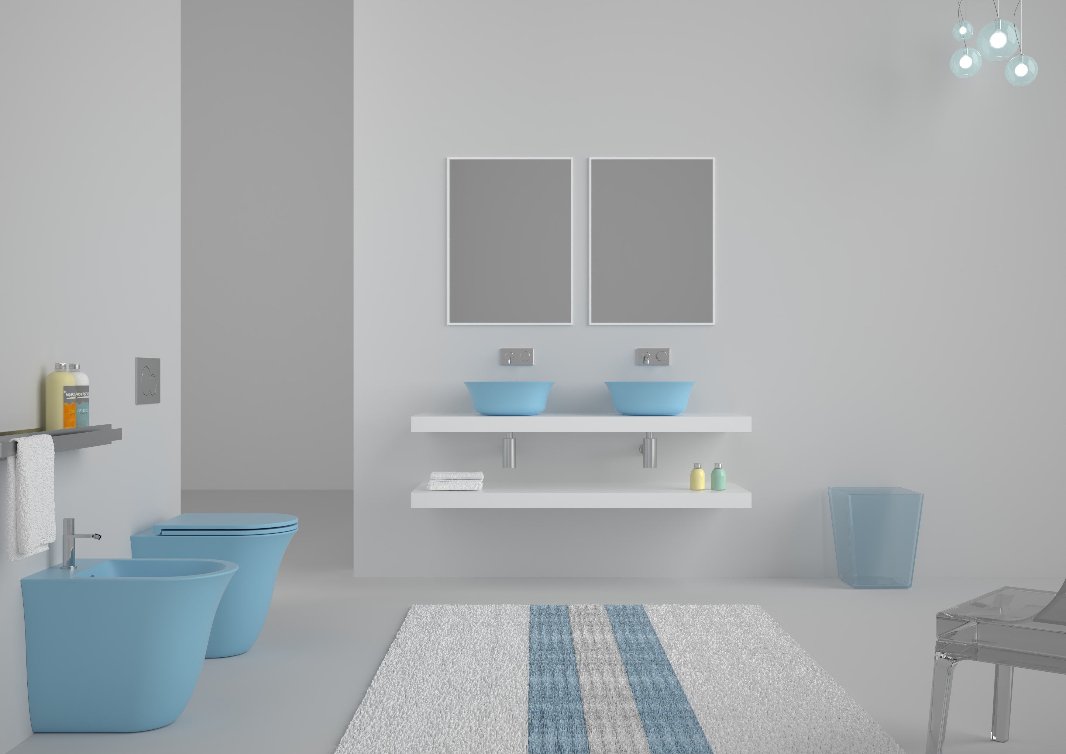 Полная мебель для ванной комнаты GSG Ceramic Design Flut ARCH-00115836 - Вид №4