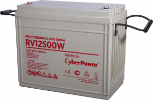 RV 12500W Battery professional ups series , voltage 12v, capacity (discharge 20 h) 155ah, capacity (discharge 10 h) 147ah, max. discharge current (5 sec) 1340a, max. charge current 37.5a, lead-acid type agm, terminals under bolt m8, lxwxh 340x173x281mm.,