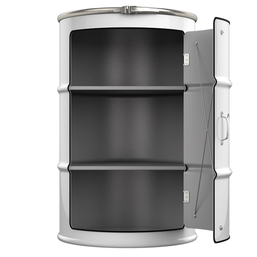 Декоративная бочка-шкаф Chanel №5 white L STARBARREL  045301 Белый  - Вид №1