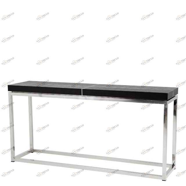 Консоль черная с металлическими ножками, хром Magnum от Eichholtz EICHHOLTZ EICHHOLTZ 060989 Хром;черный 