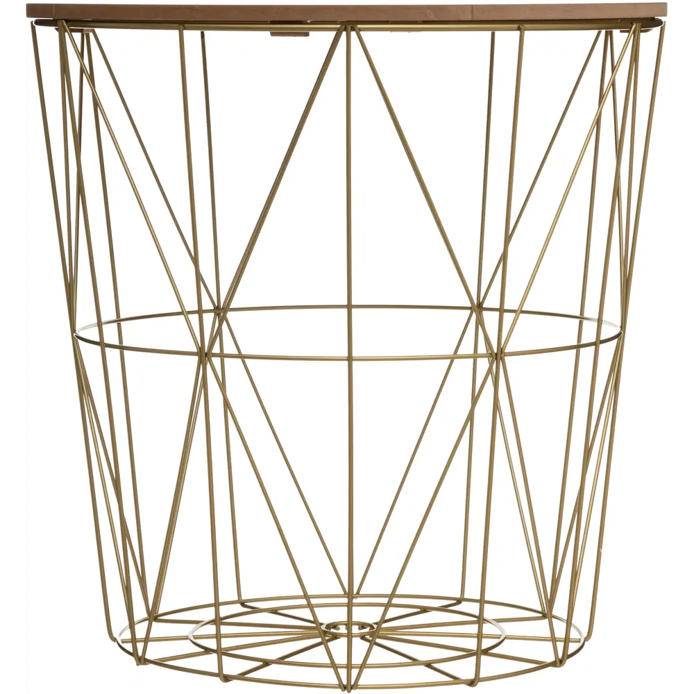 Столик журнальный Atmosphera Kumi 157056I ø45 h45 см золотой 89071307 STLM-2149260  - Вид №2