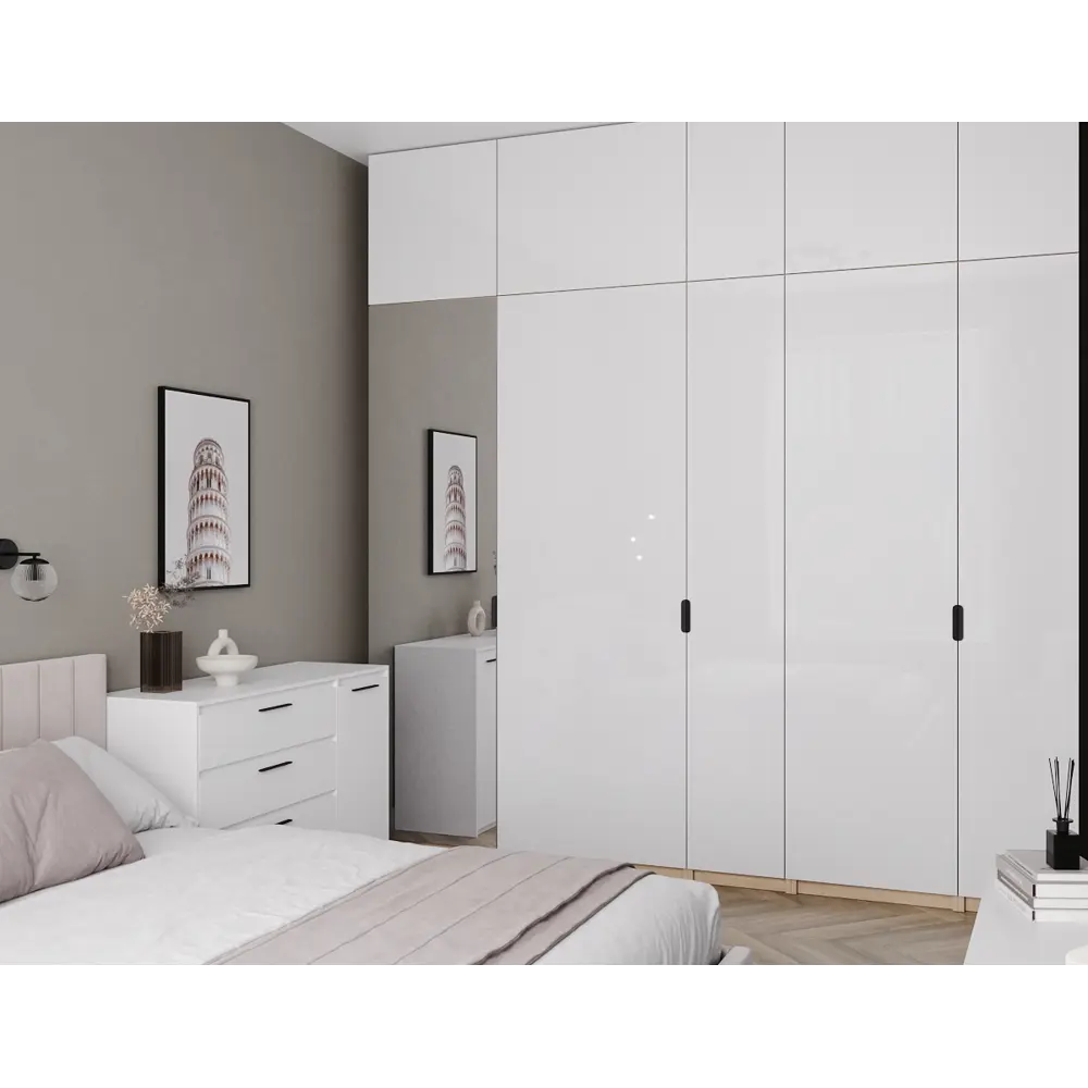 Комод Лион 4 ящика 120x84x41,6 см ЛДСП цвет белый 89428042 STLM-2011890 Santreyd - Вид №8