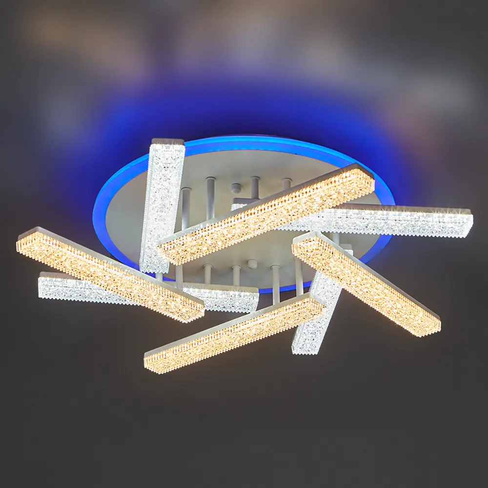 Люстра потолочная De City Оскар 8x10 Вт+22 Вт RGB LED 220 В с пультом управления 88038422 STLM-2001293  - Вид №27