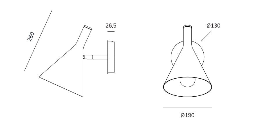 Термокрытая алюминиевая регулируемая настенная лампа Exporlux OZ PA ARCH-00044398 - Вид №2