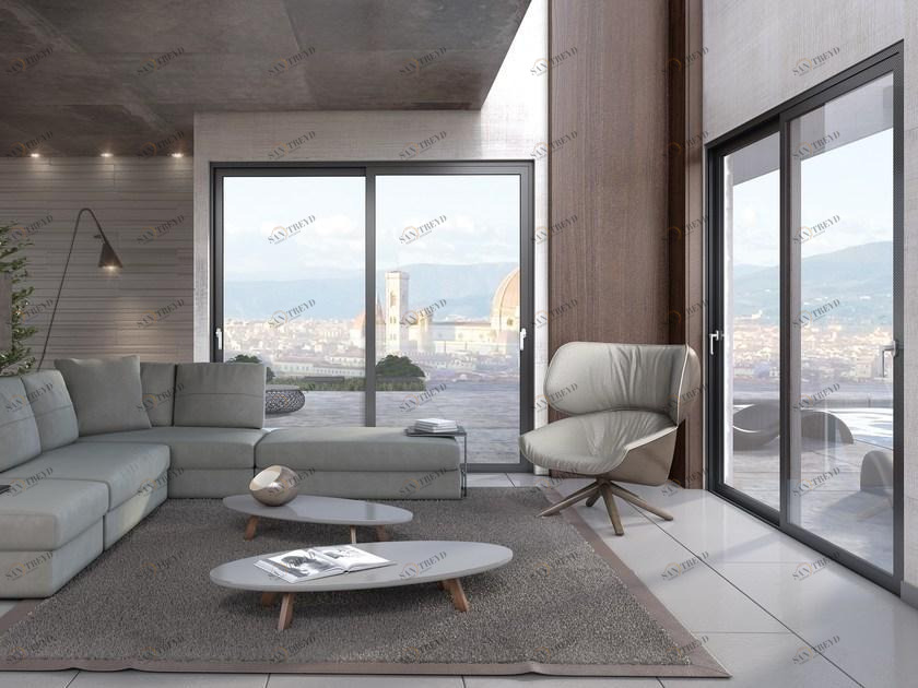 Alumil Раздвижная дверь из алюминия и стекла Smartia systems sun-id-1505259