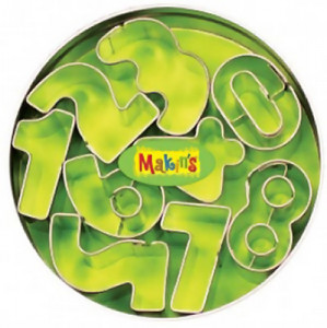 37002 набор жестяных каттеров (резцов) №2 9 шт Цифры Makin`s